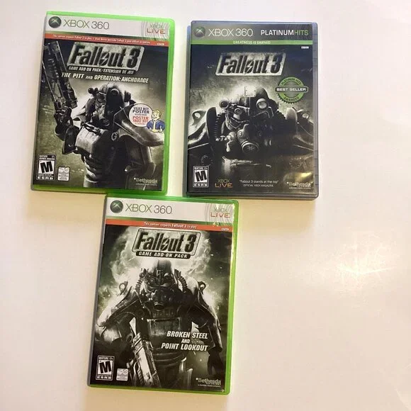 Fallout 3 Xbox 360 Games Live & Platinum Hits - Picture 1 of 7